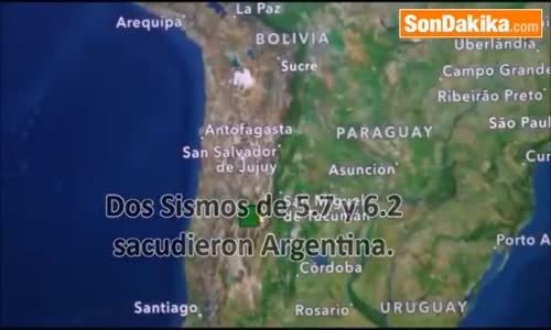 Arjantin'de 6,2 Büyüklüğünde Deprem Meydana Geldi