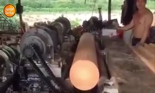 Ağacı Çarşaf Gibi Kesen Makine