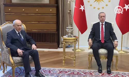 Cumhurbaşkanı Erdoğan MHP Genel Başkanı Bahçeli'yi Kabul Etti