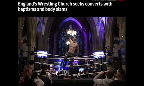 A GREAT FALLING AWAY! THERE IS NOW A PRO WRESTLING CHURCH THAT HAS JESUS WRESTLING DISCIPLES!