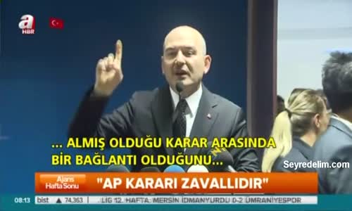 Süleyman Soylu AP'ye Sert Çıktı: Çok Zavallı Bir Karardır