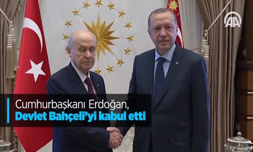 Cumhurbaşkanı Erdoğan Devlet Bahçeli'yi Kabul Etti