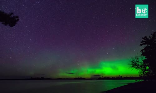 Muhteşem Kuzayin illuminate Voyageurs Ulusal Parkta Işıkları