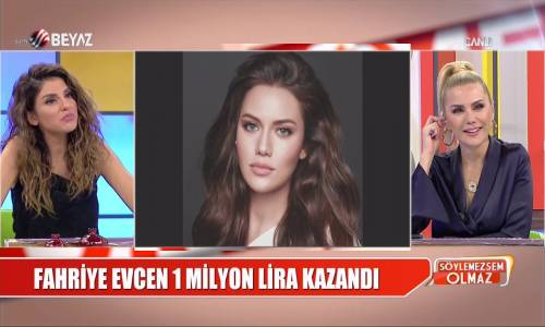 Fahriye Evcen 1 Milyon Lira Kazandı!