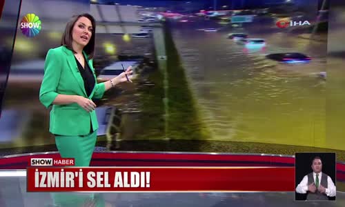 İzmir'i sel aldı!