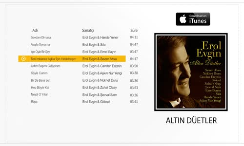 Erol Evgin & Sezen Aksu - Ben İmkansız Aşklar İçin Yaratılmışım