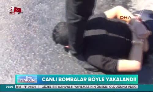 Yakalanan Canlı Bombaların Görüntüleri