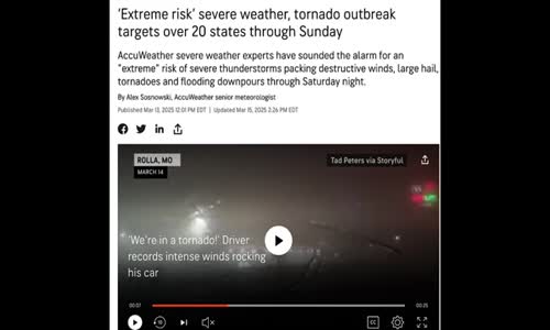 WARNING! TORNADO ALLEY IS NOW EVERYWHERE AND I CANT POSSIBLY IMAGINE HOW OR WHY ITS HAPPENING!