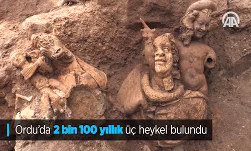Ordu'da 2 Bin 100 Yıllık Üç Heykel Bulundu