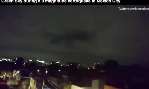 STRANGE LIGHTS APPEAR IN THE SKY BEFORE MEXICO EARTHQUAKE...