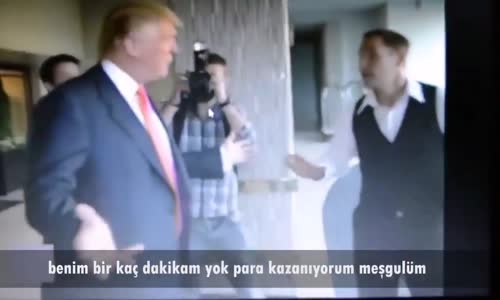 Ben Donald Trump Amerika Birleşik Devletleri başkanı: param var, herşeyi paramla alırım diyor.