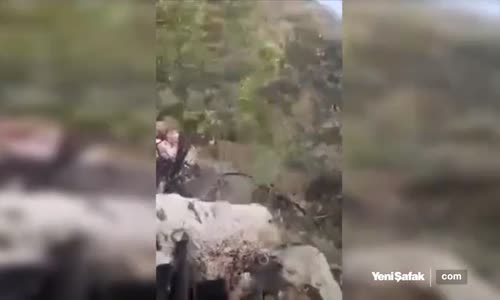 Şırnak'ta Teröristin Nefes Kesen Yakalanma Anı Kamerada
