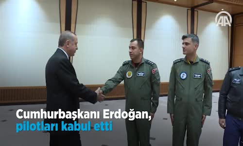 Cumhurbaşkanı Erdoğan, Pilotları Kabul Etti