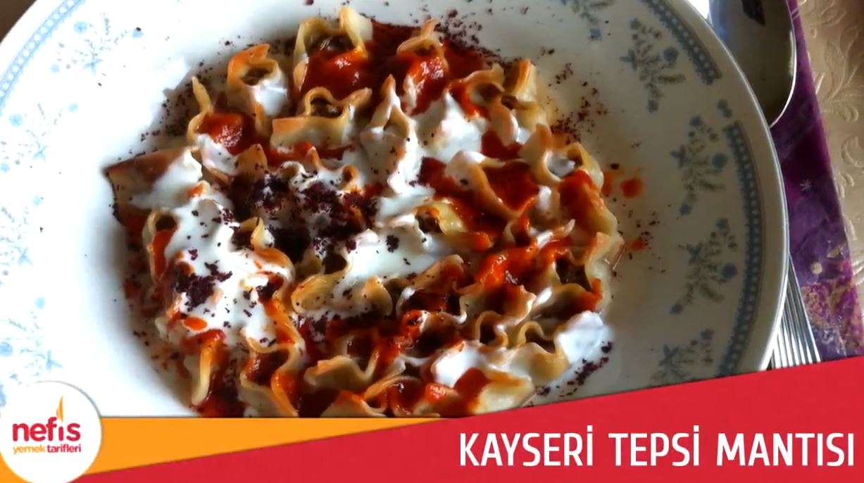 Kayseri Tepsi Mantısı Tarifi