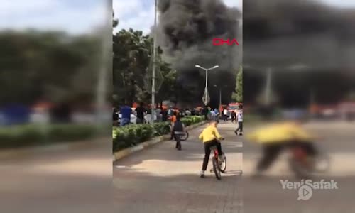 Ümraniye'de Kafe Yangını