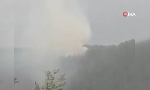Marmaris’te yıldırım düşmesi sonucu orman yangını çıktı
