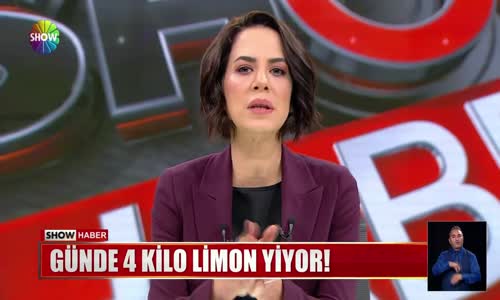 Günde 4 kilo limon yiyor!