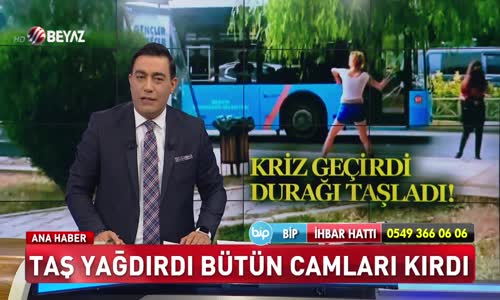 TAŞ YAĞDIRDI BÜTÜN CAMLARI KIRDI!