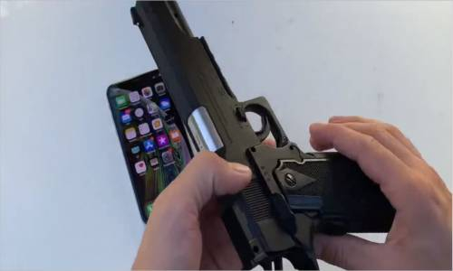  İphone Xs -  Silah İle Sağlamlık Testi # 157