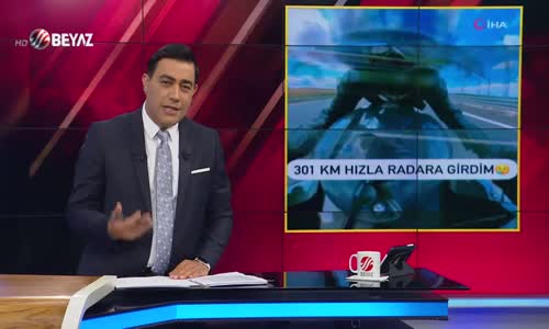 301 km hızla radara girdi!