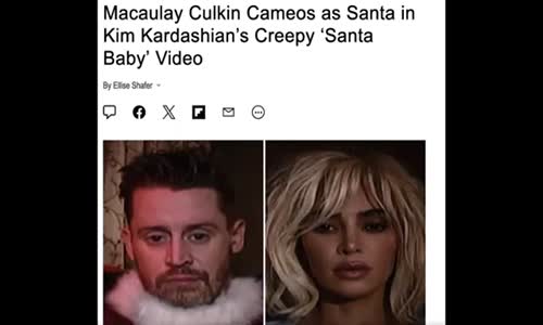 SATAN BABY! KIM KARDASHIANS AND MACAULAY CULKINS DEMONIC SATURNALIA TRIBUTE FOR SATAN!