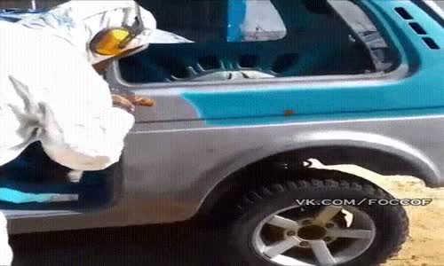 İzlemesi Çok Zevkli Araba Boyası Çıkartması