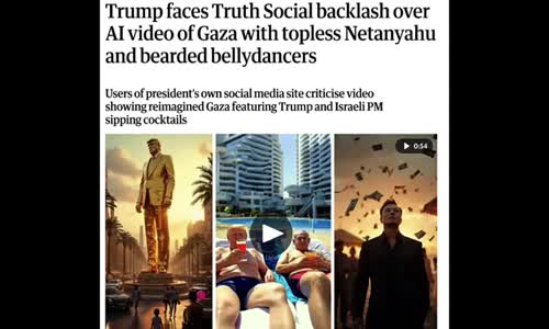 TRUMP POSTS 33 SECOND VIDEO OF FUTURE FREEDOM SMART CITY COMPLETE WITH HIS GOLDEN IDOL STATUE!