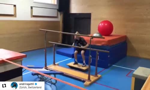 Olimpik Kayakçının Sıra Dışı Antrenmanı İlgi Odağı Oldu