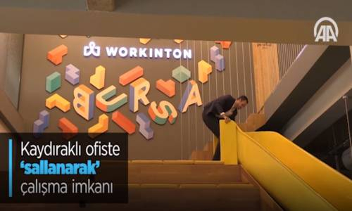 Kaydıraklı Ofiste 'Sallanarak' Çalışma İmkanı