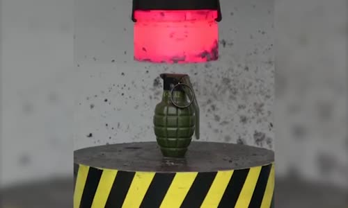 El Bombasının 1000 °C Derecelik 100 Ton ile Preslenmesi