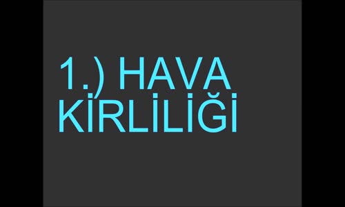 hava su toprak kirliliği