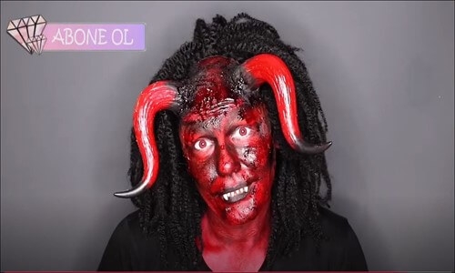 (225) Cadılar Bayramı Makyajı