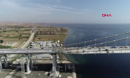 1915 Çanakkale Köprüsü yolu için 6 tabliye montajı kaldı