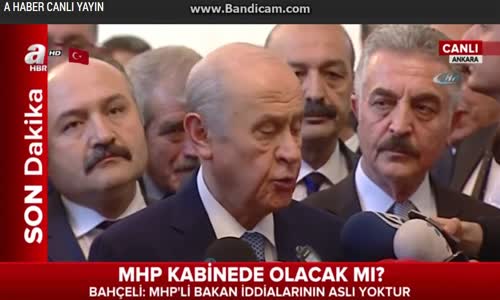 MHP Kabinede Olacak MI