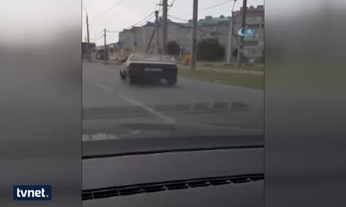 Kaza Yapmış Aracıyla Bir Daha Kaza Yaptı