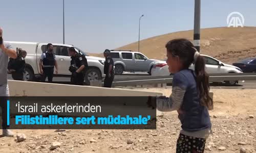 İsrail Askerlerinden Filistinlilere Sert Müdahale