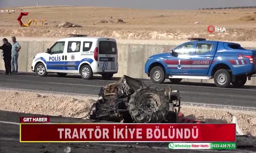 TRAKTÖR İKİYE BÖLÜNDÜ