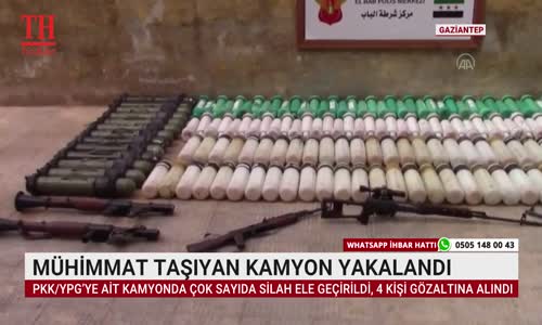 MÜHİMMAT TAŞIYAN KAMYON YAKALANDI