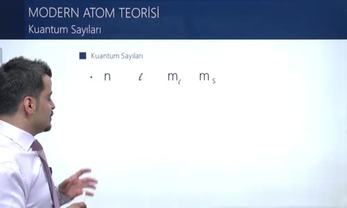 EBA KİMYA LİSE - ATOMUN KUANTUM MODELİ - KUANTUM SAYILARI