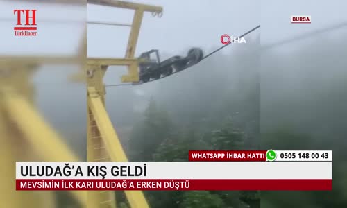 ULUDAĞ’A KIŞ GELDİ