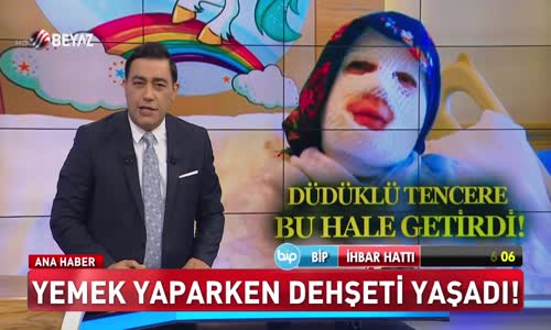 Düdüklü tencere bomba gibi patladı!