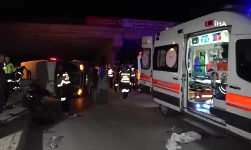 Tarım işçilerini taşıyan minibüs devrildi- 1 ölü, 3'ü ağır 14 yaralı