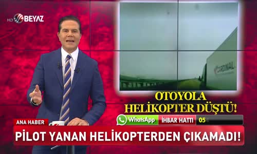 OTOYOLA HELİKOPTER DÜŞTÜ