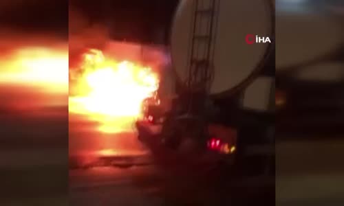 Seyir halindeki cip alev topuna döndü