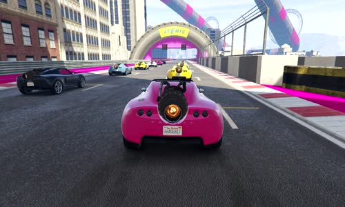 Gta 5 Online Araba Yarışı yaptım