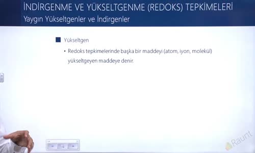 EBA KİMYA LİSE - İNDİRGENME VE YÜKSELTGENME TEPKİMELERİNDE ELEKTRİK AKIMI - YAYGIN YÜKSELTGEN VE İNDİRGENLER
