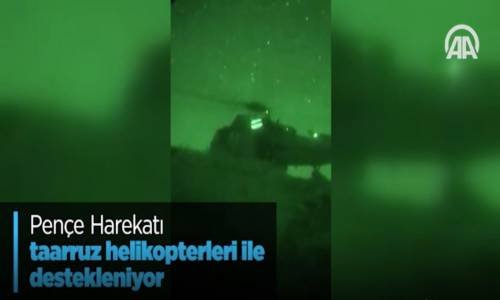 Pençe Harekatı Taarruz Helikopterleri ile Destekleniyor