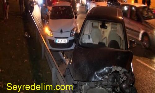 E-5’te aynı mevkide bir saat içerisinde ikinci zincirleme kaza