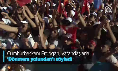 Erdoğan Seçim Şarkısını Vatandaşlarla Söyledi