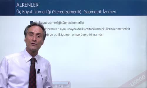 EBA KİMYA LİSE - HİDROKARBONLAR - ALKENLER (OLEFİNLER) - ALKENLERDE CİS TRANS İZOMERLİĞİ